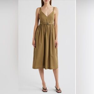 Steve Madden Olive Green Midi Dress- Sz 2- NWT